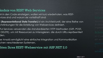 Erstellen eines REST Web Service mit ASP.NET 2.0