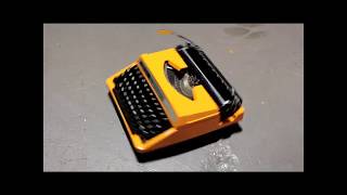 Sneak Peek Reed 250 Tabulator Typewriter In Burnt Orange