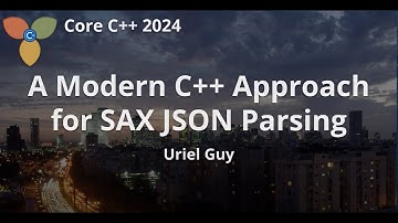 A modern C++ approach to JSON Sax Parsing :: Uriel Guy