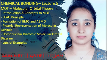 CHEMICAL BONDING - Molecular Orbital Theory | CSIR-NET/GATE/IIT-JAM