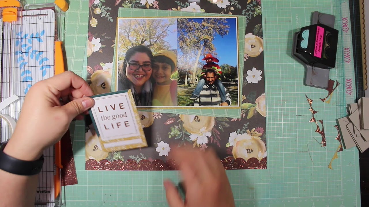 November 2019 Mini Kit Monday Layout #1 Together - YouTube