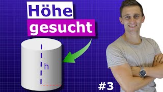 Höhe eines Zylinders berechnen wenn das Volumen gegeben ist | #3