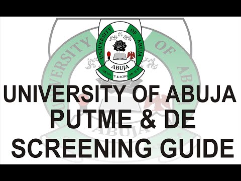 UNIVERSITY OF ABUJA POST UTME AND DE SCREENING GUIDE BY AUGUSTINE EKENE EMEKA TCLASSIFIED COM