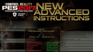 PES 2017 Advanced Instructions - NEW Tactic Feature Explained.