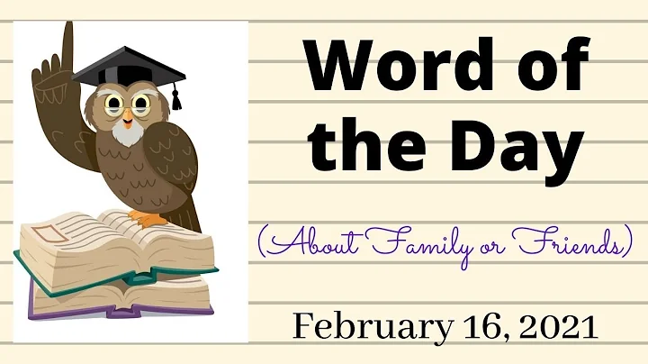 Word of the Day for February 16, 2021