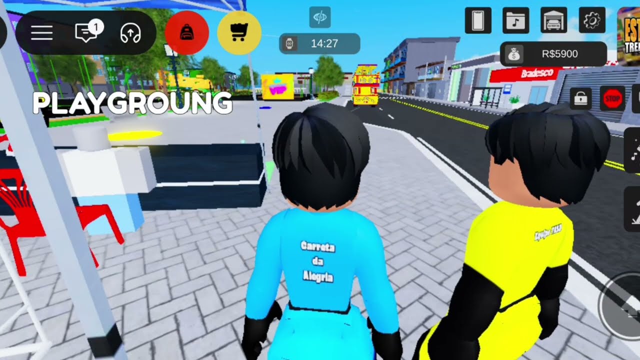 Sendo portinha da #carretadaalegria CH : #roblox 