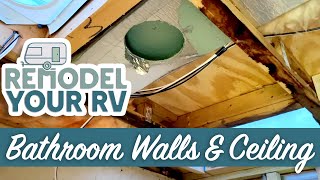 RV Remodel: Repairing Bathroom Walls and Ceiling by Remodel Your RV 7,926 views 3 years ago 2 minutes, 56 seconds