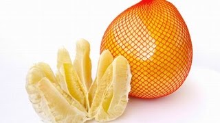 Peeling A Pomelo