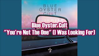 Blue Oyster Cult - "You're Not The One" (I Was Looking For) HQ/With Onscreen Lyrics!