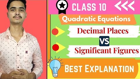 Decimal Place and Significant Figures | Class 10/11 Significant Figures and decimal Place Answer |