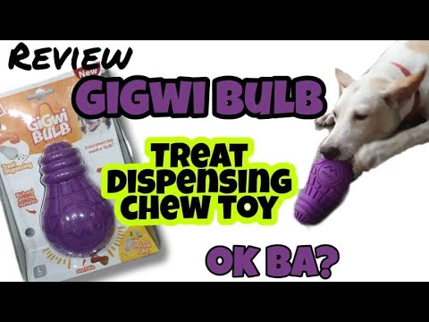 Gigwi gigwi dog toys for aggressive chewers, interactive treat dispensing dog  toys to chase and chew, durable and natural rubber do