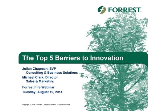 Do you know the finest barriers to innovation?