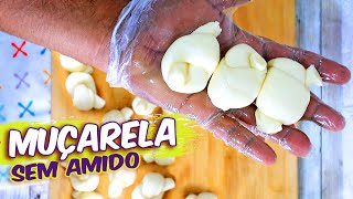 APRENDA FAZER MUÇARELA CASEIRA PERFEITA E SEM AMIDO | MUSSARELA NOZINHO