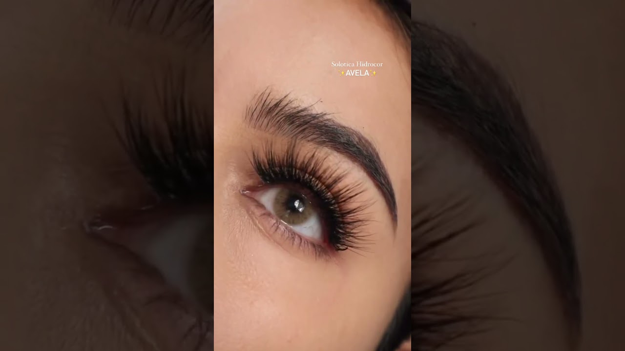 Bestselling Brown Colored Contacts - Solotica Hidrocor Avela Closeup Look