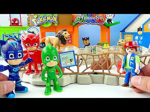 Kids Colors Learning PJ Masks Toys Go To ZOO Kids Colors Learning PJ Masks Toys Go To ZOO