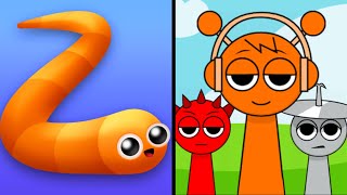 Slither io Vs Spranky Run 👹🧟🧞🐍 Max All Levels Android iOS Gameplay Ep 1269