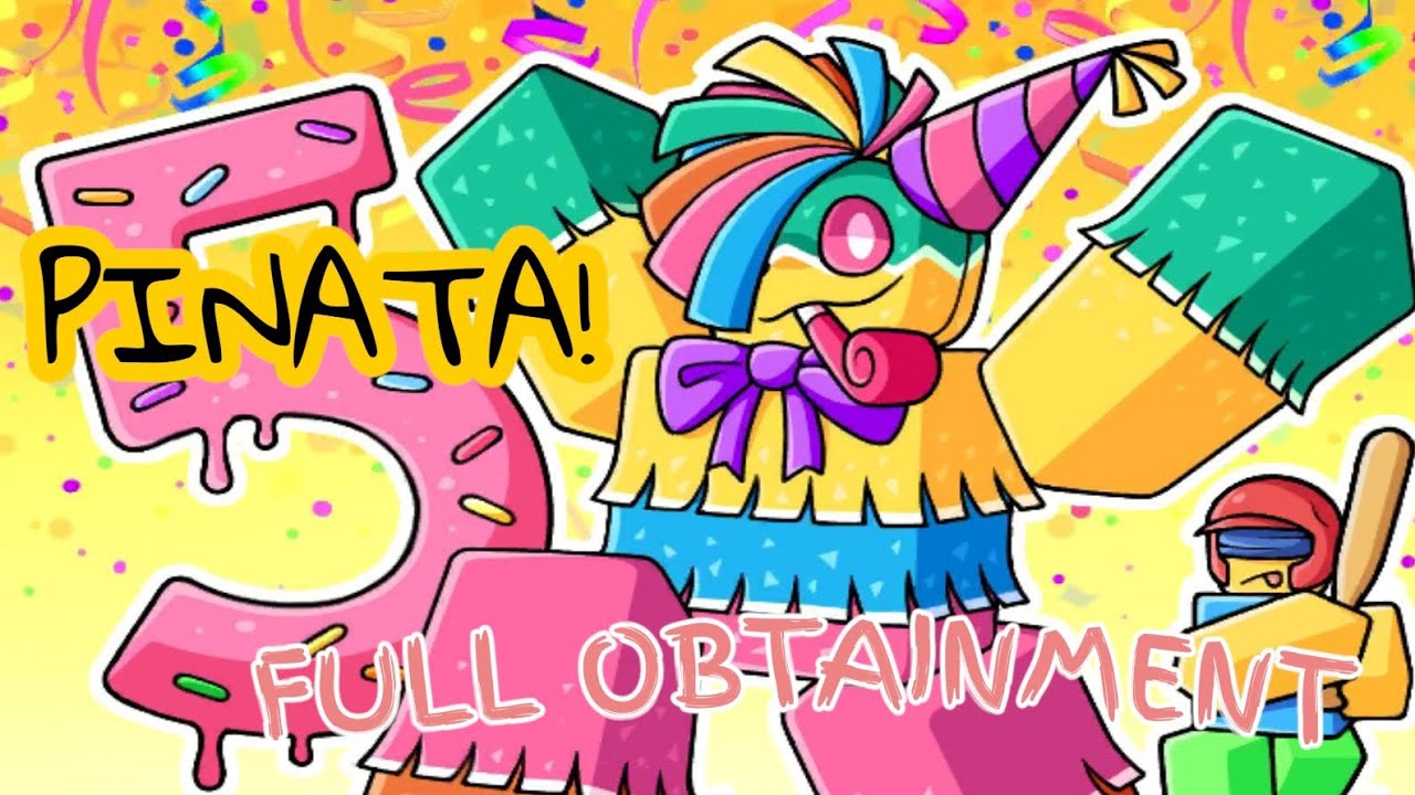 PINATA GLOVE OBTAINMENT!! AND SHOWCASE! |  SLAP BATTLES TURNS 5!