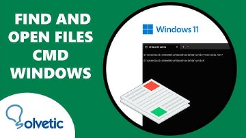 FIND and OPEN FILES CMD WINDOWS ✔️