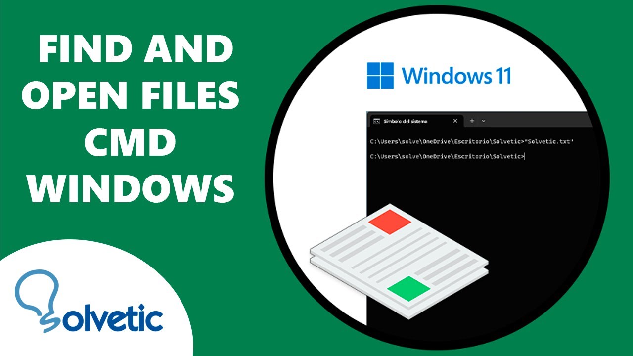 FIND and OPEN FILES CMD WINDOWS ️ - YouTube