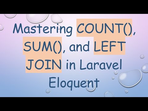 Mastering COUNT(), SUM(),