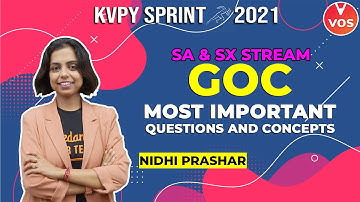 KVPY SPRINT 2021 | General Organic Chemistry | GOC | KVPY Chemistry | KVPY Exam | Nidhi Mam | VOS