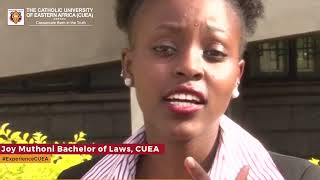 Joy Muthoni Bachelor of Laws, CUEA #ExperienceCUEA