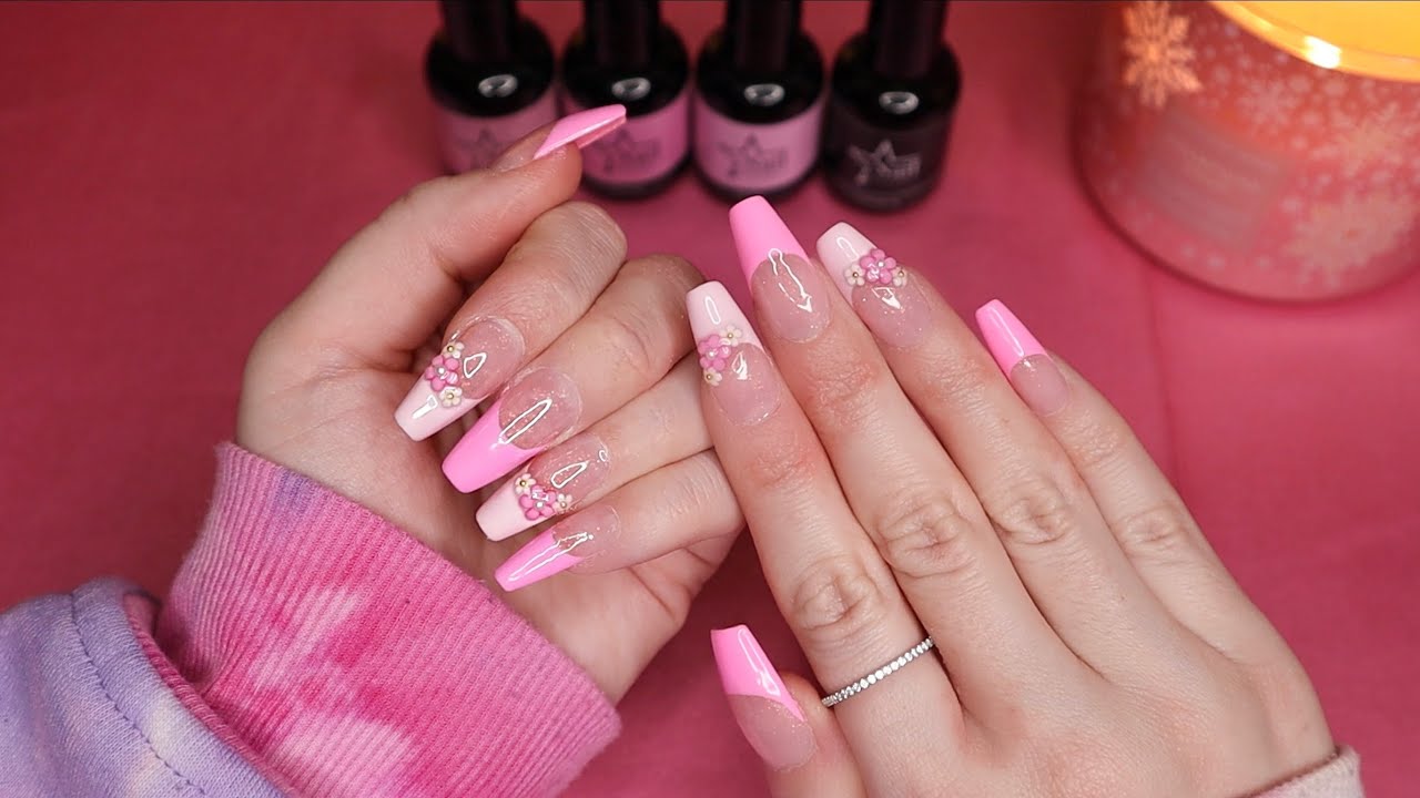 BubbleGum Gel !~ (Solid Nail Tips Gel Glue, Nail Extension Gel