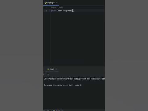 функция degrees в python #python #программирование #функции - YouTube