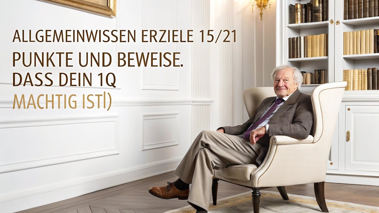 AllgemeinwissenErziele 15/21 Punkte und beweise, dass dein IQ mächtig ist!