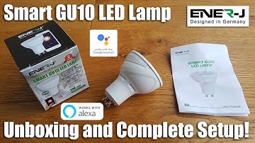 ENER-J Smart WiFi GU10 LED-lamp werkt met Alexa en Google Home Uitpakken en installeren