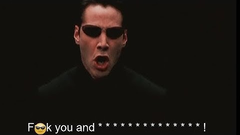 Keanu Reeves screaming and swearing 🤣 