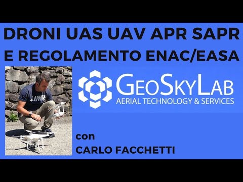 Droni/UAS - Regolamento ENAC e EASA - con Carlo Facchetti