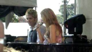 Brian McFadden and Delta Goodrem @ Today Show live broadcast, Melbourne, Australia 27/11/07