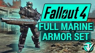 FALLOUT 4: How To Get FULL MARINE ARMOR SET New BEST Armor in Fallout 4! (Far Harbor DLC Armor)