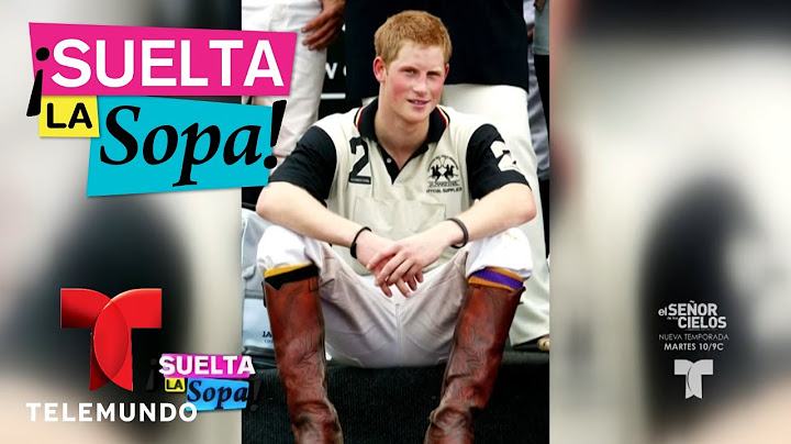 Algunos de los escándalos de la vida del príncipe Harry | Suelta La Sopa | Entretenimiento