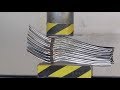 プラスチックフォーク １ダース VS 油圧プレス機 /1 Dozen - Dinner plastics Fork with  Hydraulic press machine.
