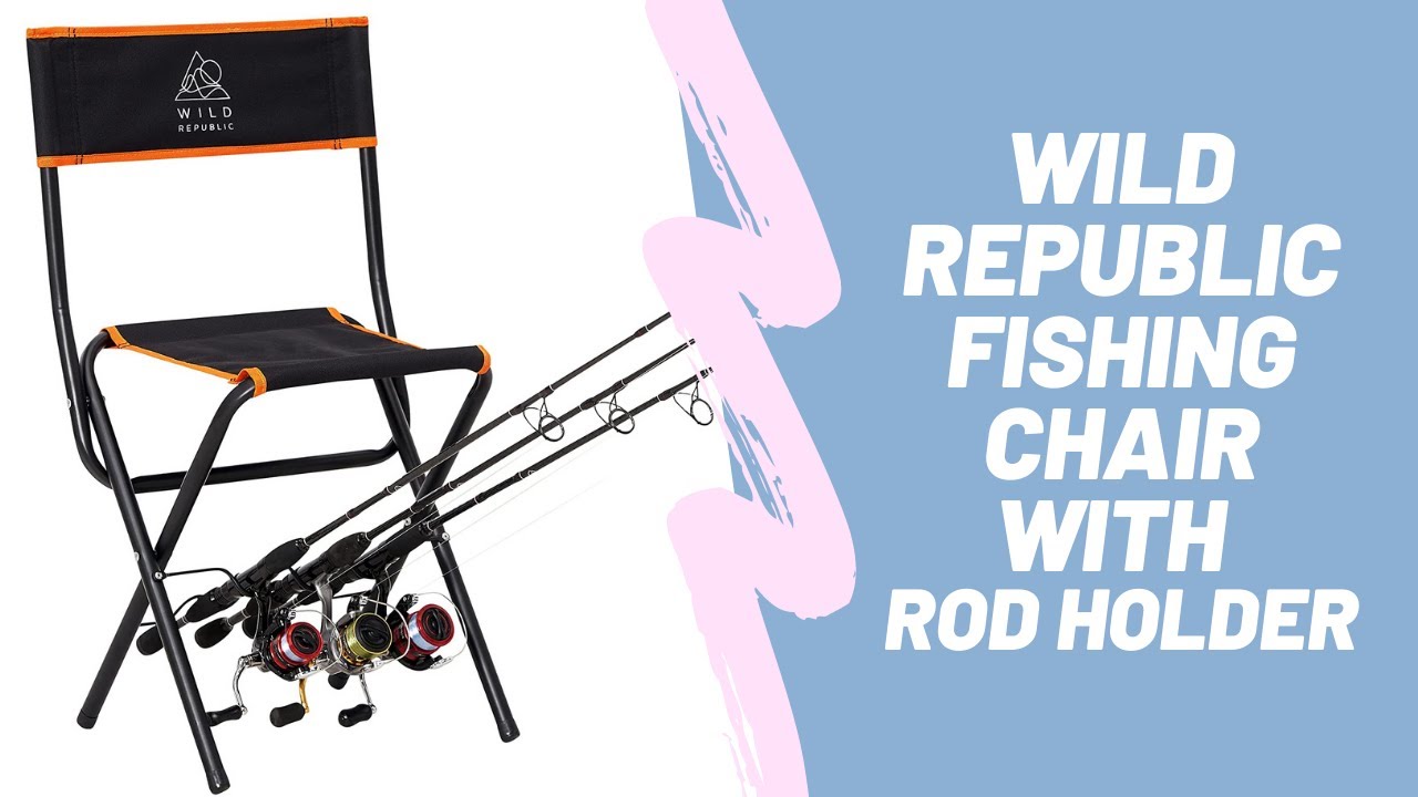 WILD REPUBLIC Fishing Chair with Rod Holder