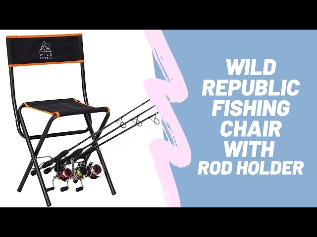 WILD REPUBLIC Fishing Chair with Rod Holder