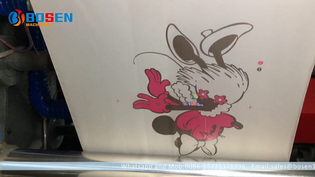 2 color 100%biodegradable film flexo printing machine - YouTube