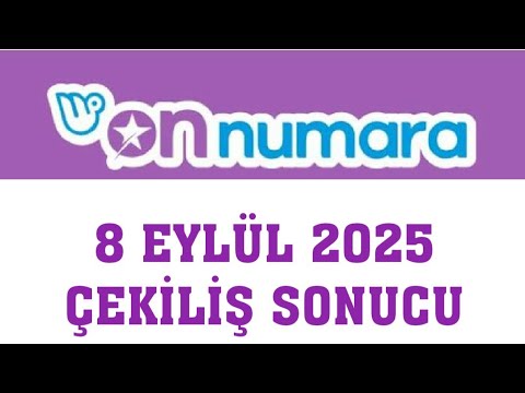 Ten Number Lottery Results September 8 2025 