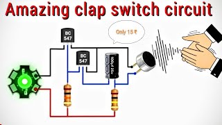 How to make a Clap Switch at home || Clap Switch || Science Project || Abhishek project's