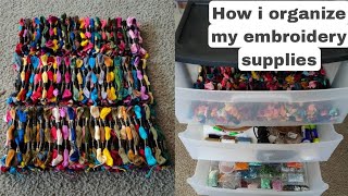 The best way to organize your embroidery supplies !!