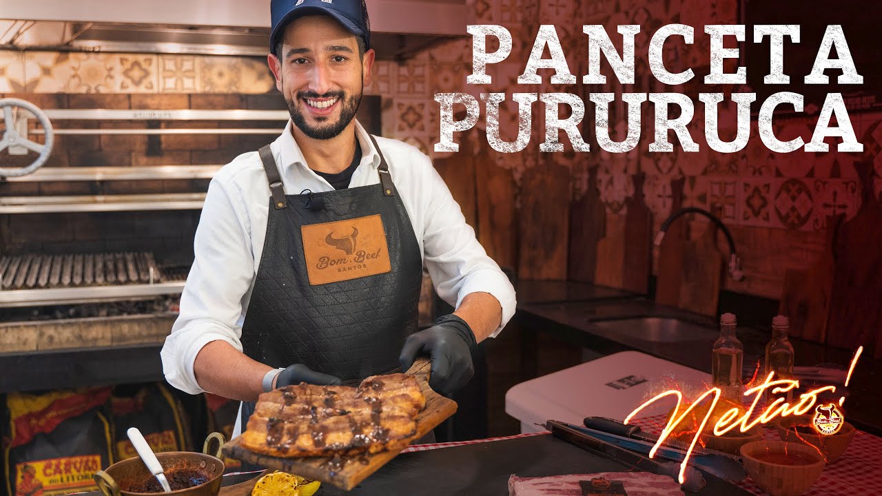 Panceta Pururuca com o melhor molho para carne suína da vida!!! | Netão! Bom Beef #104