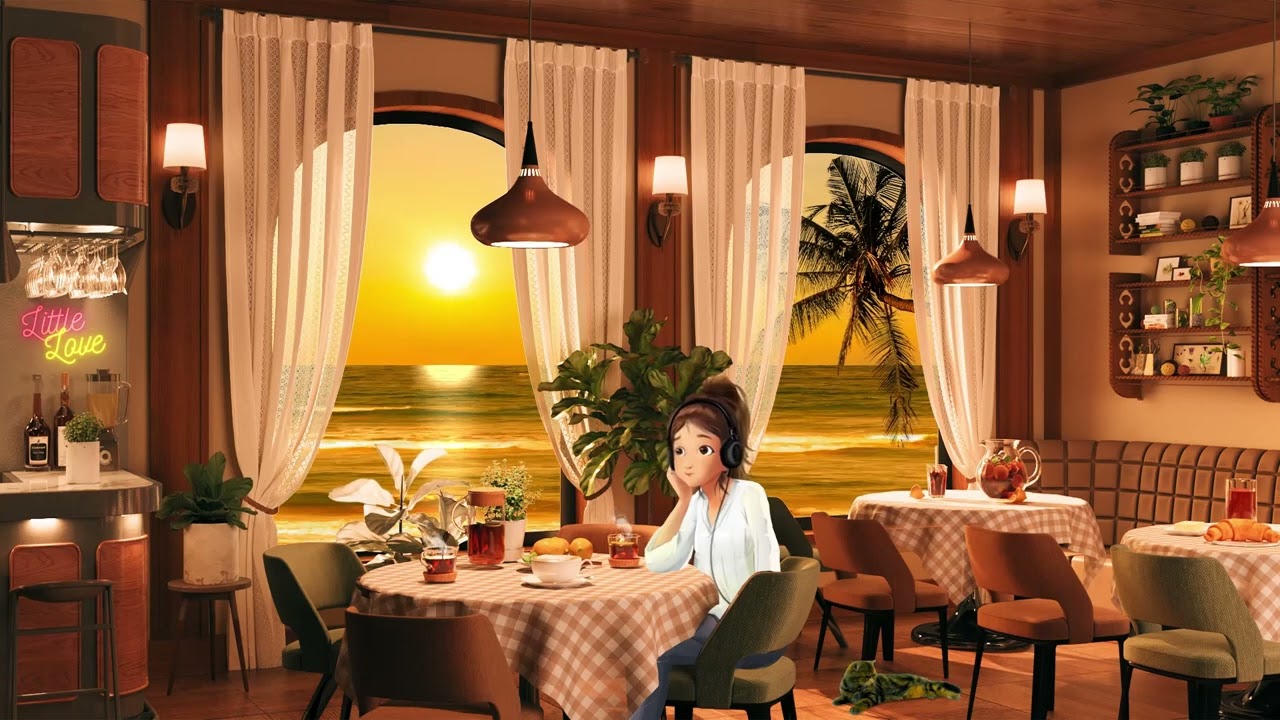 Afternoon Seaside Lounge Ambience - Relaxing Sunset Jazz Music for Work & Study