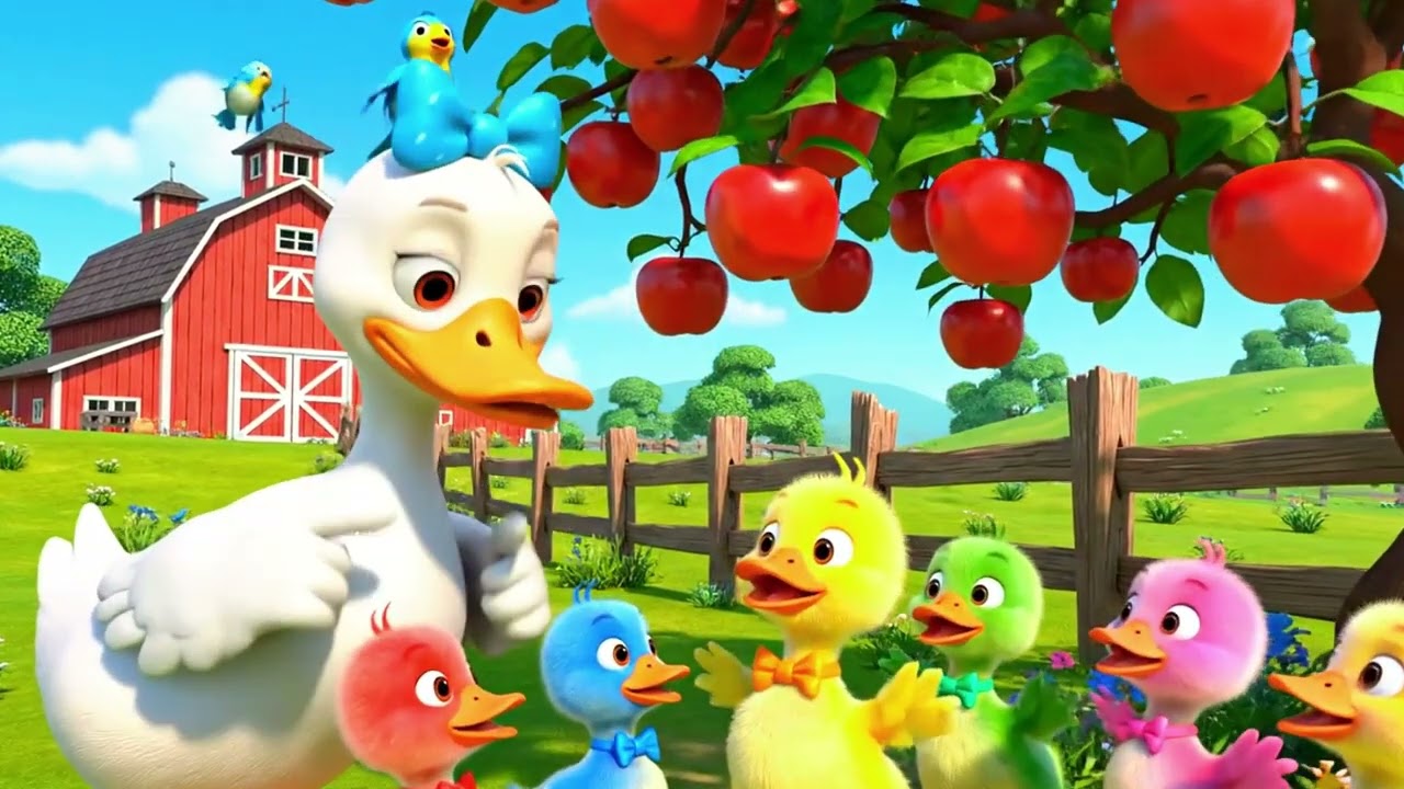 🍦 Five Little Ducks Ice Cream 🍦 | Color Flavor | Sweet 3D Nursery Rhymes & Songs 🍭