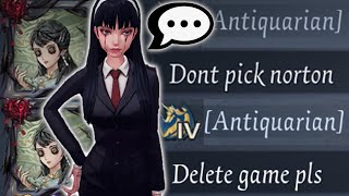 Dont pick norton, Delete game pls 🗿​ Identity V Yidhra The Dream Witch | IDV Tomie Gameplay