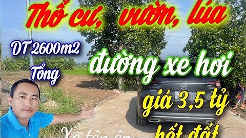 Mới Đét  [Thổ cư, vườn  lúa xã Tân ân cần đước Long An  ] giá 3 tỷ 500 triệu.