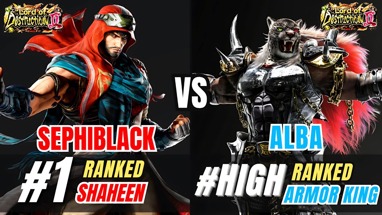 T8 🔥 SEPHIBLACK (#1 Ranked Shaheen) vs ALBA (Armor King) 🔥 Tekken 8 High Level Gameplay