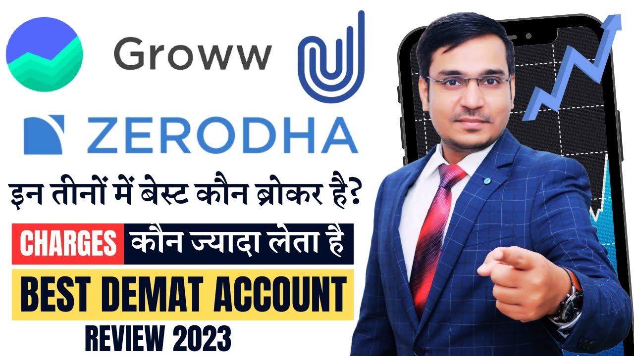 GROWW VS UPSTOX VS ZERODHA REVIEW 2024  TOP DEMAT ACCOUNT IN INDIA 2024  GROWW  ZERODHA  UPSTOX
