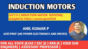 LECTURE 11 | INDUCTION MOTOR ROTATING MAGNETIC FIELD | മലയാളത്തിൽ